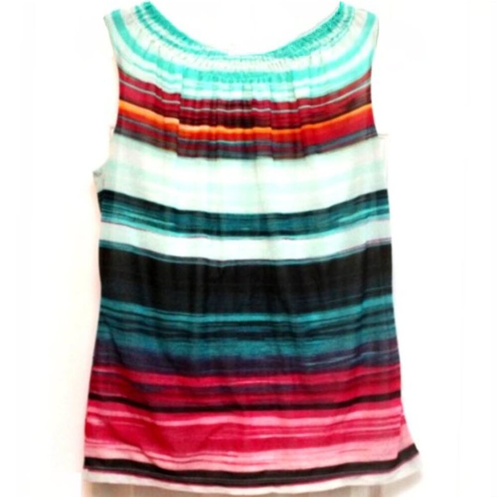 Worthington Colorful Striped Blouse
